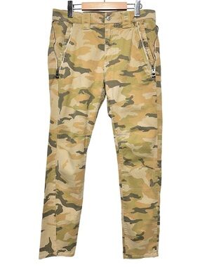 GUESS Men’s Camo Utility Pants Y2K Streetwear Military Grunge